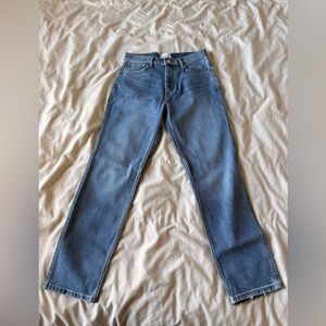 DUER Midweight Denim High Rise Straight Jean - Vintage Wash